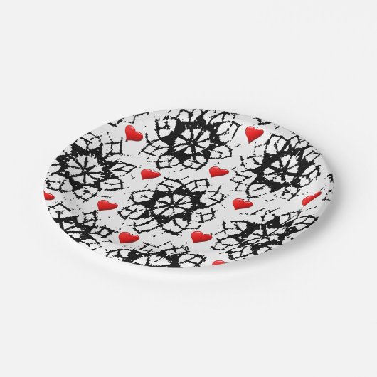 Teller Valentinys (Schrägansicht)