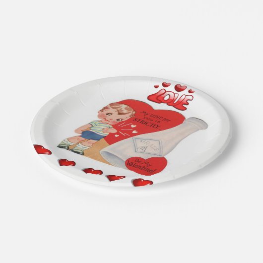 Teller Valentinys (Schrägansicht)