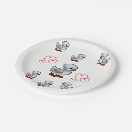 Teller Valentinys (Schrägansicht)