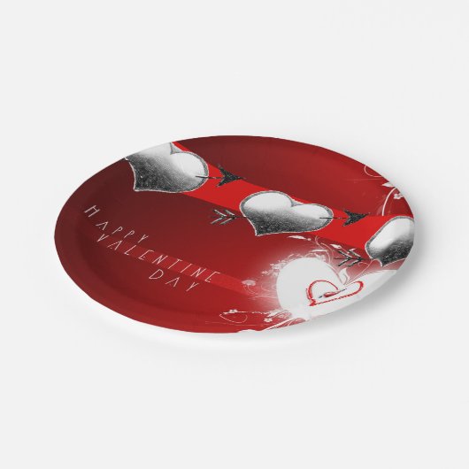 Teller Valentinys (Schrägansicht)