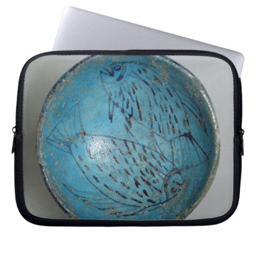Teller verziert mit Fischen (Faience) Laptopschutzhülle (Vorderseite)