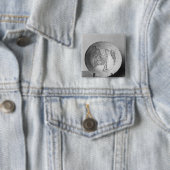 Teller verziert mit Vögeln Button (Beispiel)