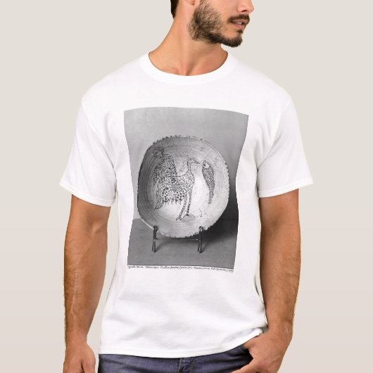 Teller verziert mit Vögeln T-Shirt (Vorderseite)