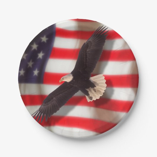 Teller von American Flag & Eagle (Vorderseite)