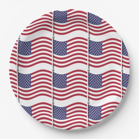 Teller von American Flag Paper (Vorderseite)