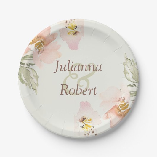 Teller von Aquarellpapier (Vorderseite)