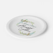 Teller von Aquarellvögeln (Schrägansicht)