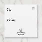 Teller von Auto- und Baumpapier Geschenkanhänger (Rückseite)