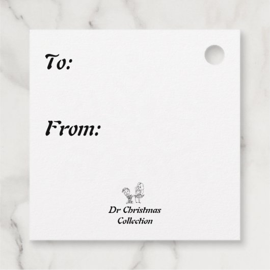 Teller von Auto- und Baumpapier Geschenkanhänger (Rückseite)