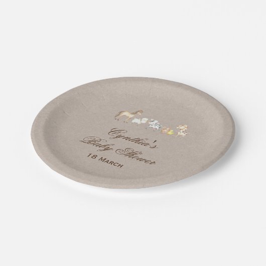 Teller von Babydusche (Schrägansicht)