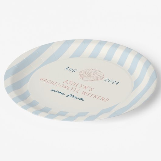 Teller von Bachelorette-Papier (Schrägansicht)