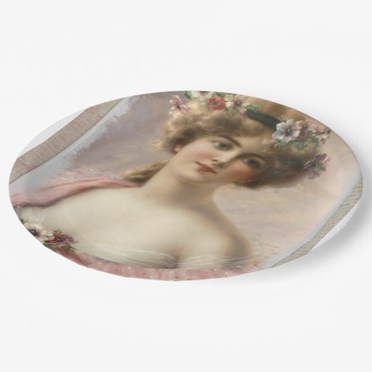 Teller von Blumenblättern (Schrägansicht)