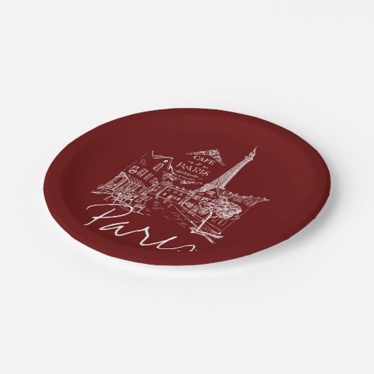 Teller von Cafés Paris (Schrägansicht)