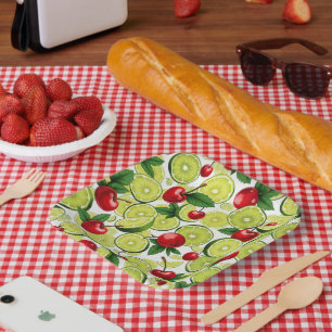 Teller von Cherry und Limes