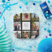 Teller von Fotocollage Black and White Wedding Pap (Party)