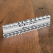 Teller von Führungskräfte Namensplakette (Seite)