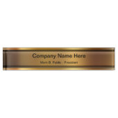 Teller von Führungskräfte Namensplakette (Vorderseite)