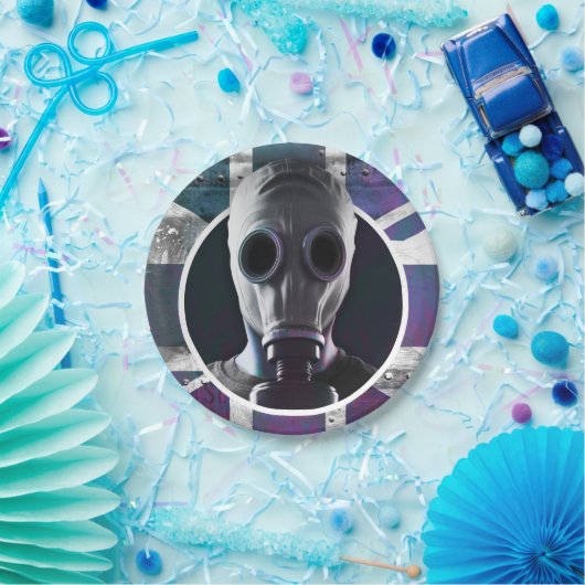 Teller von Gasmasken (Party)