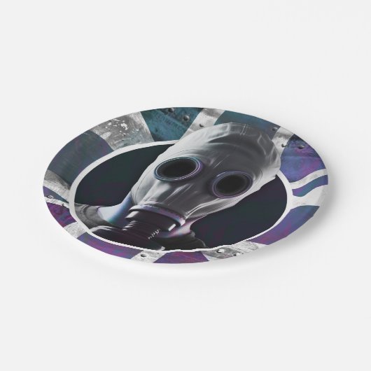 Teller von Gasmasken (Schrägansicht)