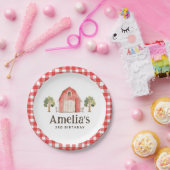 Teller von Geburtstagspapieren der Farm (Party)