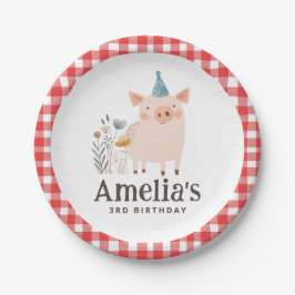 Teller von Geburtstagspapieren der Farm