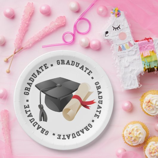 Teller von Grad Hat und Grad Papier (Party)