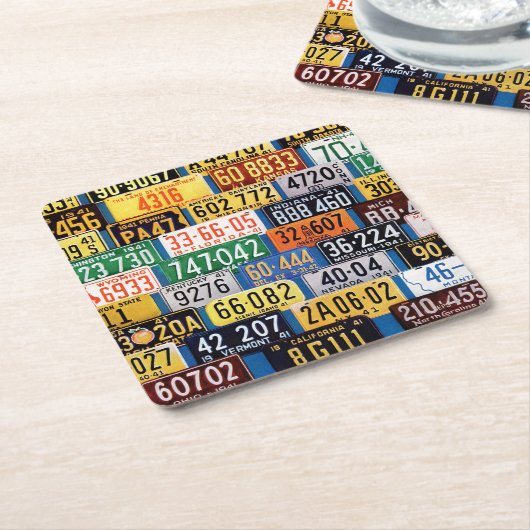 Teller von H. Wilson Smith Rechteckiger Pappuntersetzer (angewinkelt)