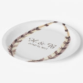 Teller von Hochzeitszettel (Schrägansicht)