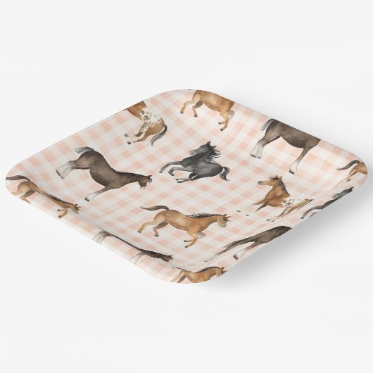 Teller von Länderpferden (Gewinkelt)