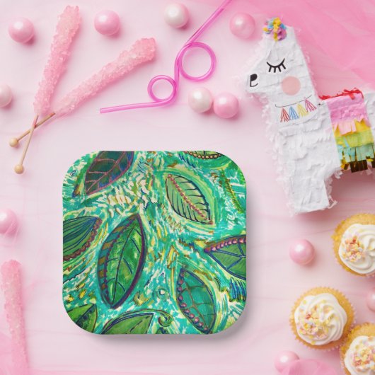 Teller von Leafy Fun Paper (Party)