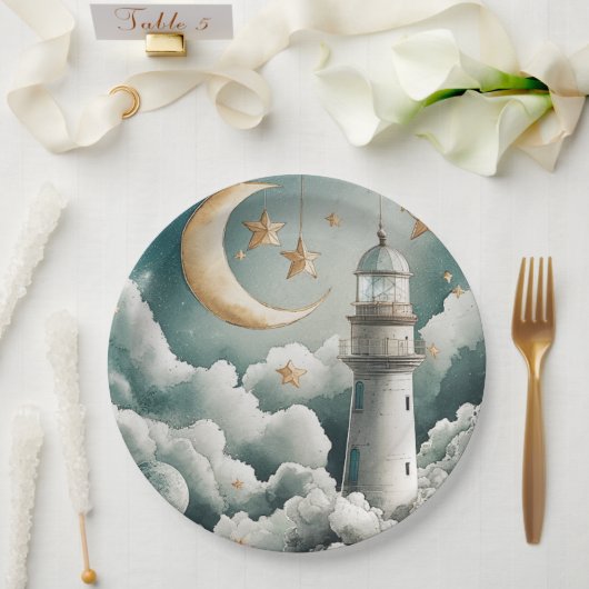 Teller von Moon und Stars Lighthouse (Hochzeit)