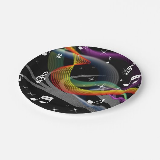 Teller von Musikillustrieren (Schrägansicht)