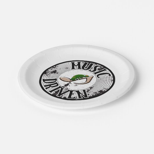 Teller von Musikpapieren (Schrägansicht)