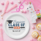 Teller von Navy Blue Orange Graduation Party (Party)