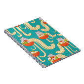 Teller von Nudeln und lustigen Katzen. Nudeln mit  Notizblock (Rechte Seite)