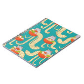 Teller von Nudeln und lustigen Katzen. Nudeln mit  Notizblock (Linke Seite)