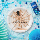 Teller von Orange & White Halloween Spiegellerie (Party)