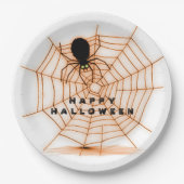 Teller von Orange & White Halloween Spiegellerie (Vorderseite)