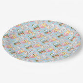 Teller von Osterklebepapier (Schrägansicht)