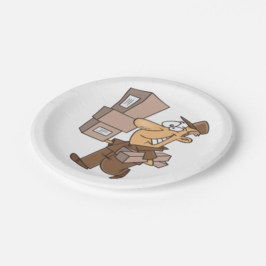 Teller von Paketen (Schrägansicht)