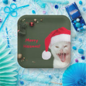 Teller von Papier, frohe Hissmas Wünsche (Party)