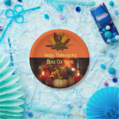 Teller von Papier glücklich Danksagung für unsere (Party)