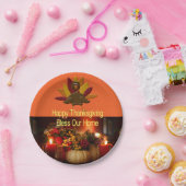 Teller von Papier glücklich Danksagung für unsere (Party)