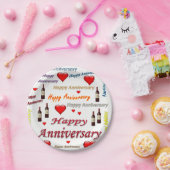 Teller von Papier glücklich Jahrestag (Party)