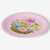 Teller von Papier - Osterpapier-Teller (Schrägansicht)