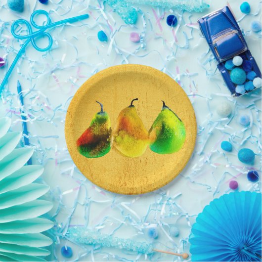 Teller von Peak Aquarell-Grünobst (Party)