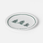 Teller von Schneeblättern (Schrägansicht)