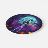 Teller von Skelettpapier tricken oder behandeln (Schrägansicht)