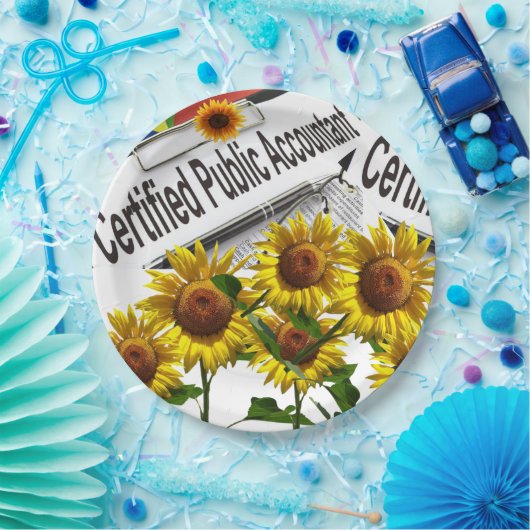 Teller von Sonnenblumen (Party)