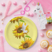 Teller von Sonnenblumenblättern (Party)